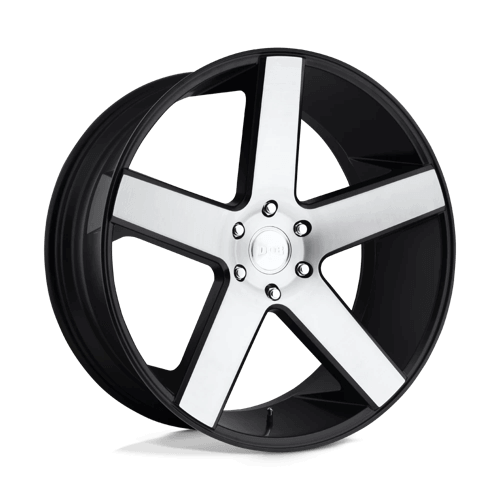 DUB 1PC S217 BALLER - Gloss Black Brushed alloy wheel