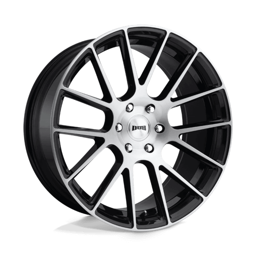 DUB 1PC S206 LUXE - Gloss Black Brushed alloy wheel