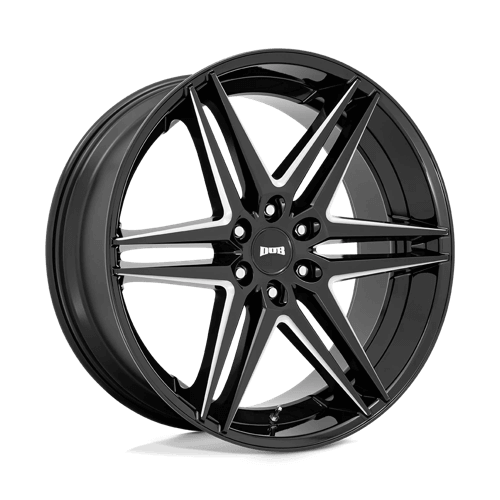 DUB 1PC S267 DIRTY DOG - Glossy Black Milled alloy wheel