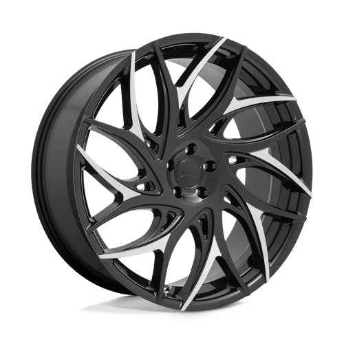 DUB 1PC S259 G.O.A.T. - Gloss Black W/ Machined Spokes alloy wheel