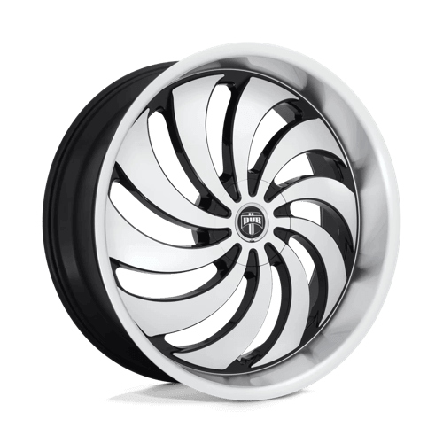 DUB 1PC S243 COJONES - Gloss Black Machined alloy wheel