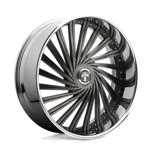 DUB 2PC S241 DAZED - Matte Black Double Dark Tint alloy wheel