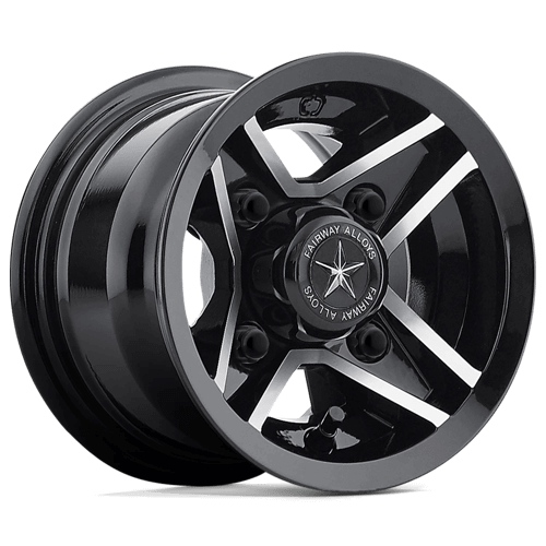Fairway Alloys FA127 DIVOT - Gloss Black Machined alloy wheel