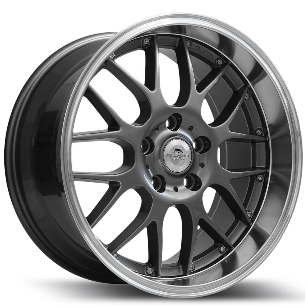 FORZZA Reiven Duo - Gunmetal/lip Machined alloy wheel