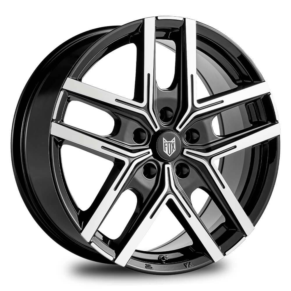 FOX WX5 - Black Polish alloy wheel
