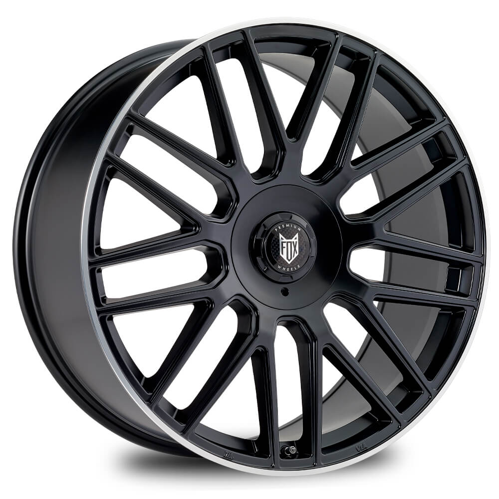 FOX VR3 - Satin Black Pol Lip alloy wheel