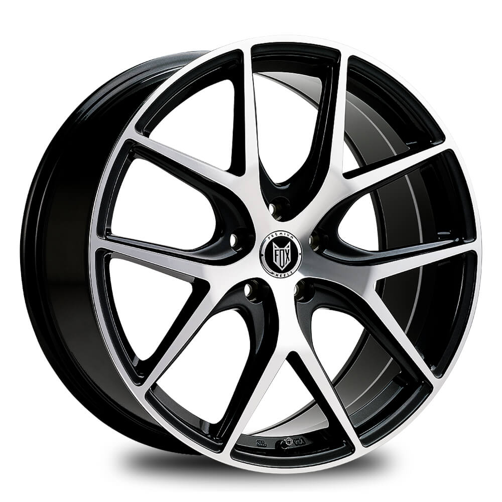 FOX ALPHA - Black Polish alloy wheel