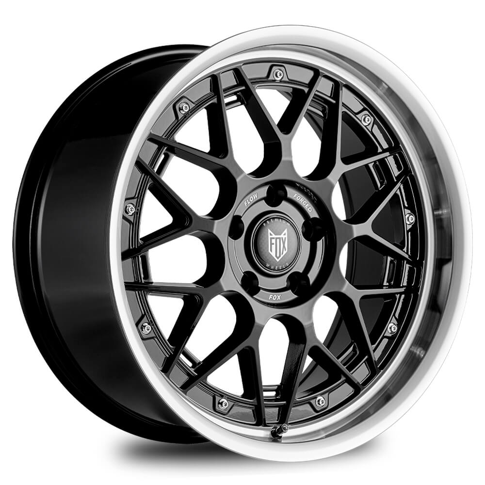 FOX HIRO - Black Polish Lip alloy wheel