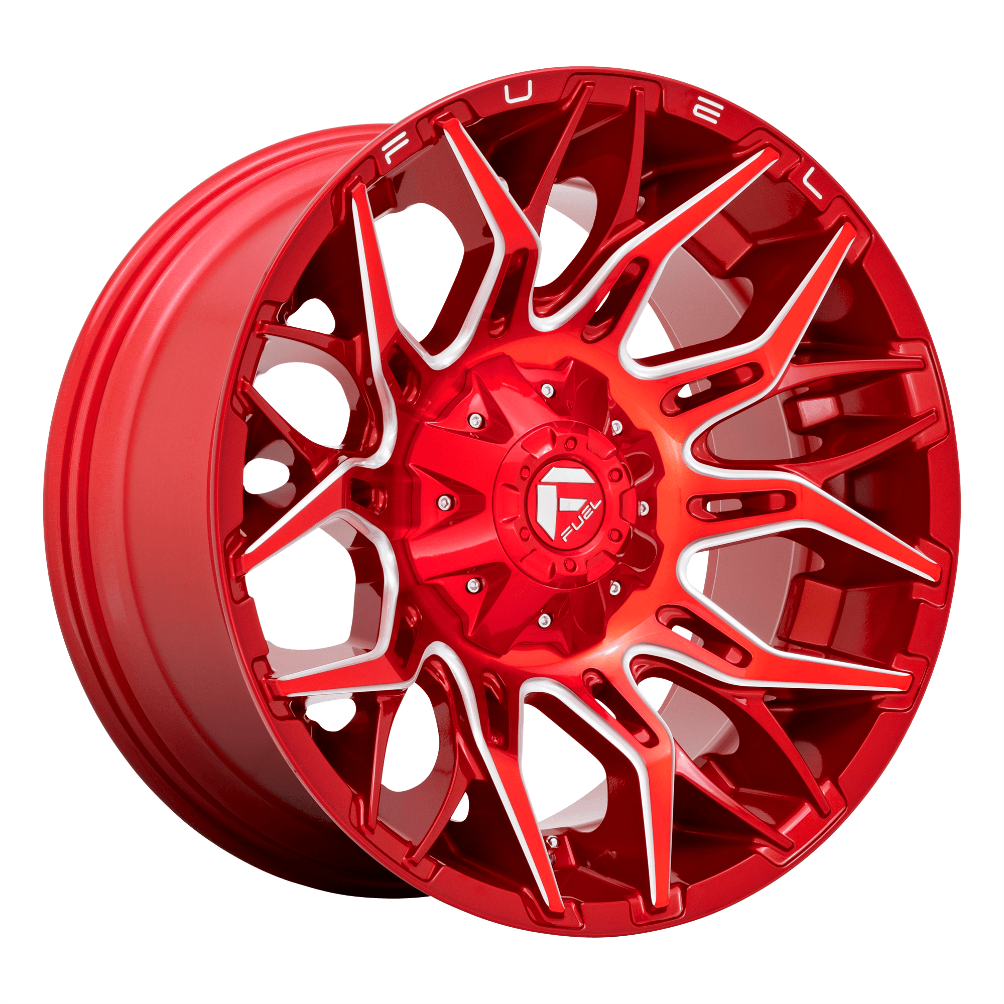 Fuel 1PC D771 TWITCH - Candy Red Milled alloy wheel