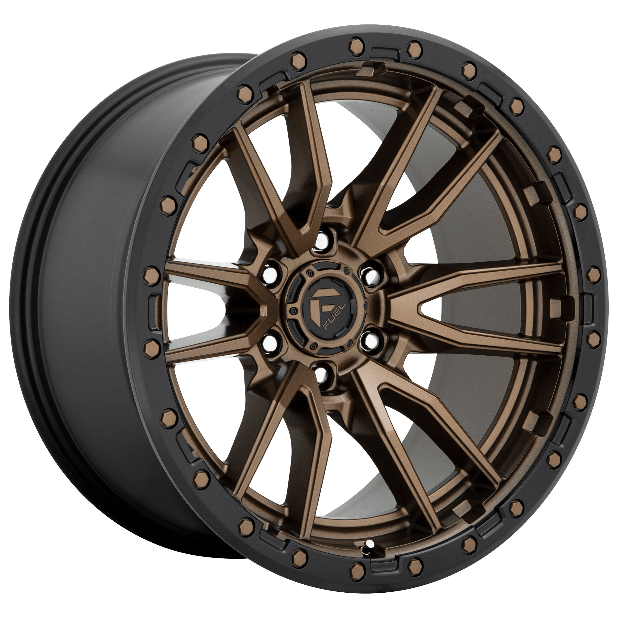 Fuel 1PC D681 REBEL - Matte Bronze Black Bead Ring alloy wheel