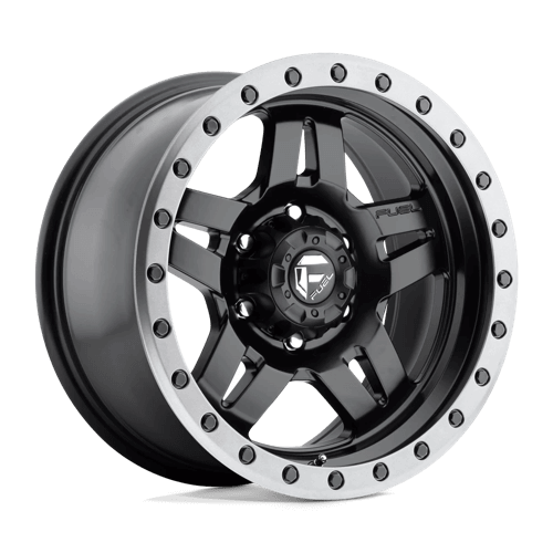Fuel 1PC D557 ANZA - Matte Black Gun Metal Ring alloy wheel
