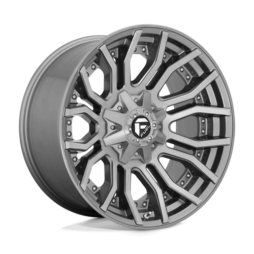 Fuel 1PC D713 RAGE PLATINUM - Brushed Gun Metal Tinted Clear alloy wheel