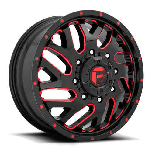 Fuel 1PC D656 TRITON - Gloss Black Red Tinted Clear alloy wheel