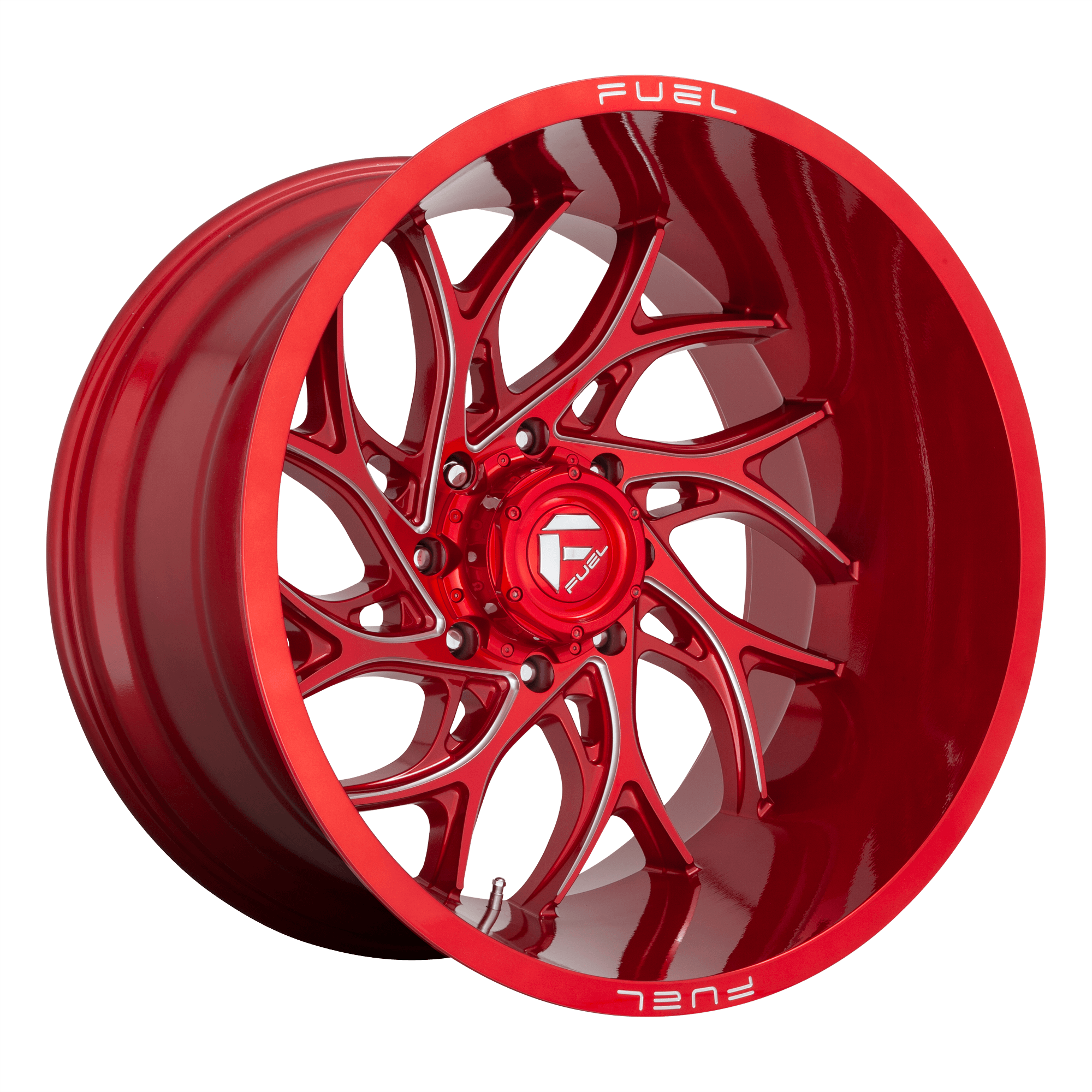 Fuel 1PC D742 RUNNER - Candy Red Milled alloy wheel