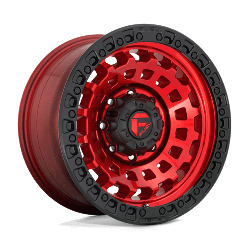 Fuel 1PC D632 ZEPHYR - Candy Red Black Bead Ring alloy wheel