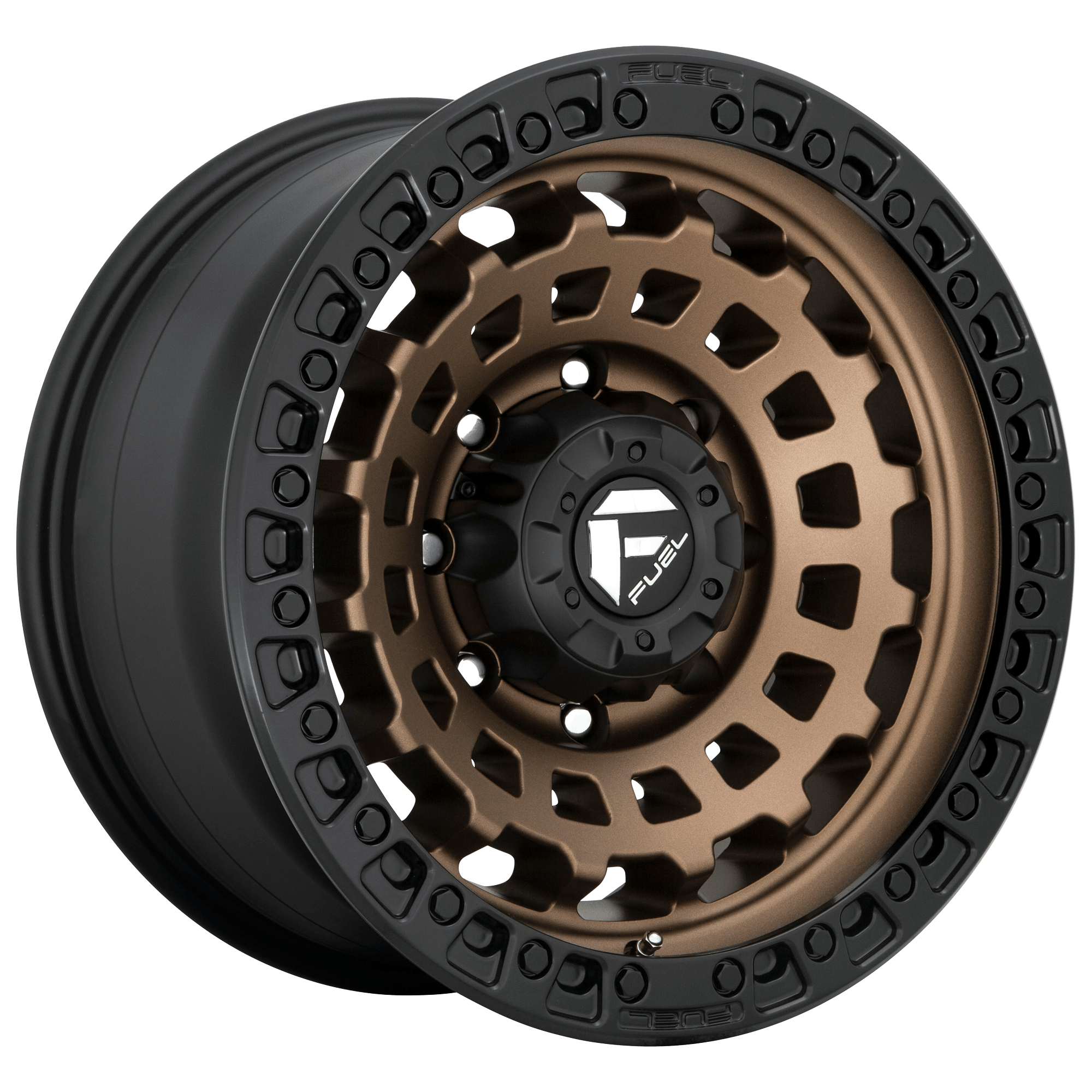 Fuel 1PC D634 ZEPHYR - Matte Bronze Black Bead Ring alloy wheel
