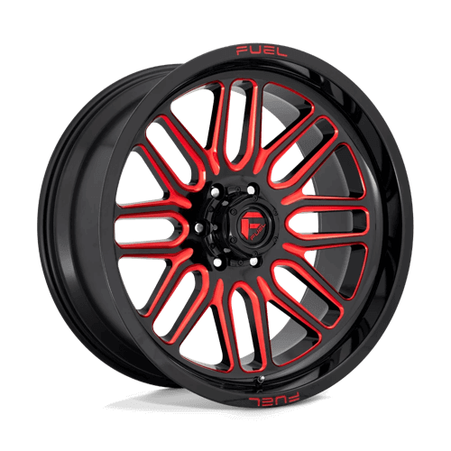 Fuel 1PC D663 IGNITE - Gloss Black Red Tinted Clear alloy wheel