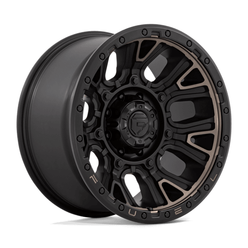 Fuel 1PC D824 TRACTION - Matte Black W/ Double Dark Tint alloy wheel