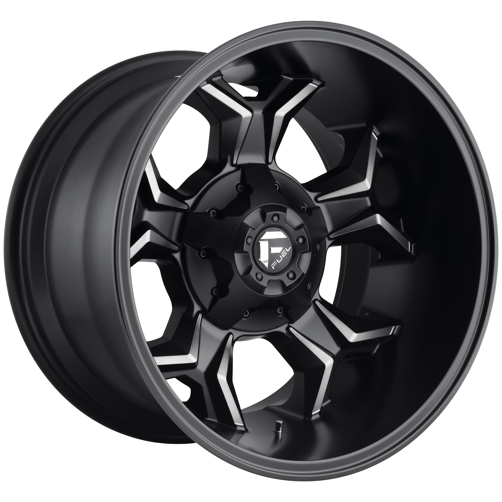 Fuel 1PC D605 AVENGER Matte Black Double Dark Tint Alloy Wheels