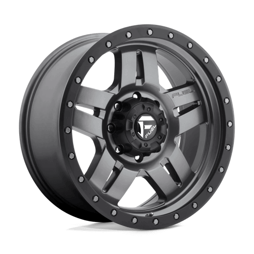 Fuel 1PC D558 ANZA - Matte Gun Metal Black Bead Ring alloy wheel