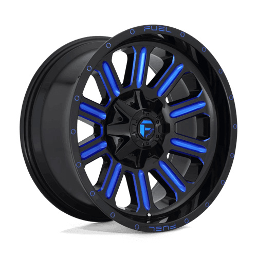 Fuel 1PC D646 HARDLINE - Gloss Black Blue Tinted Clear alloy wheel