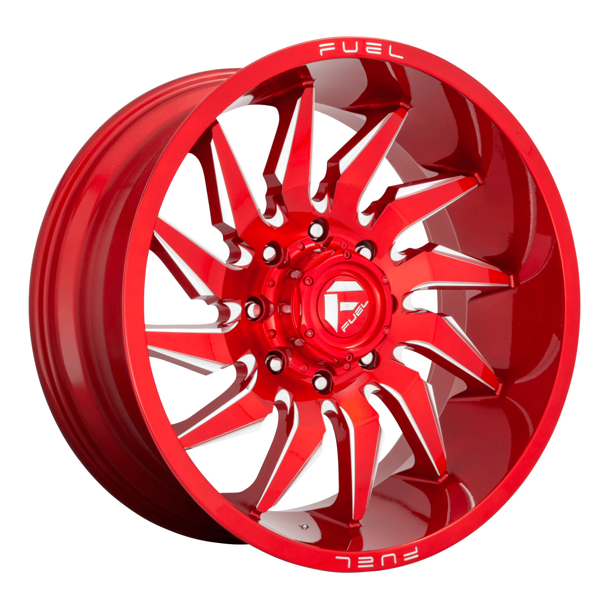 Fuel 1PC D745 SABER - Candy Red Milled alloy wheel