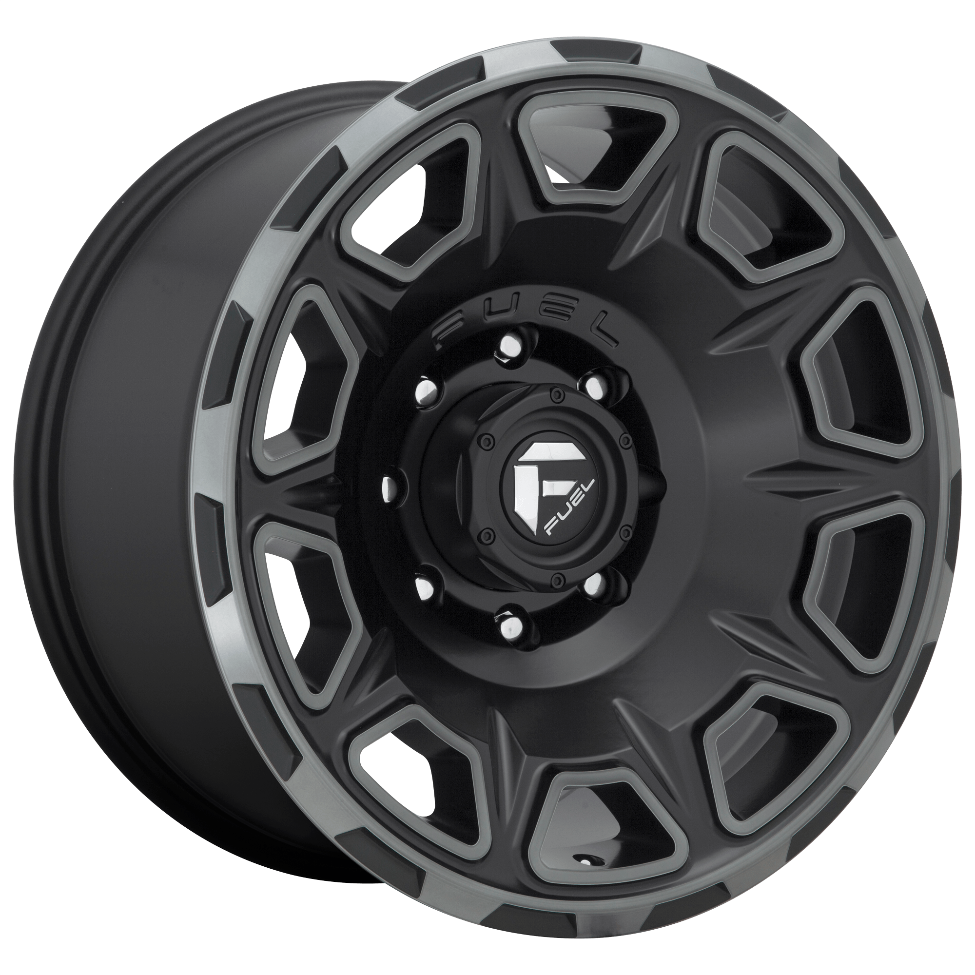Fuel 1PC D686 VENGEANCE Matte Black Double Dark Tint Alloy Wheels