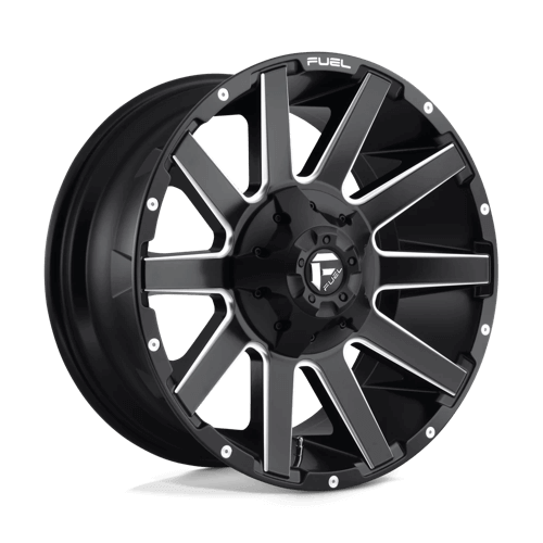 Fuel 1PC D616 CONTRA - Matte Black Milled alloy wheel