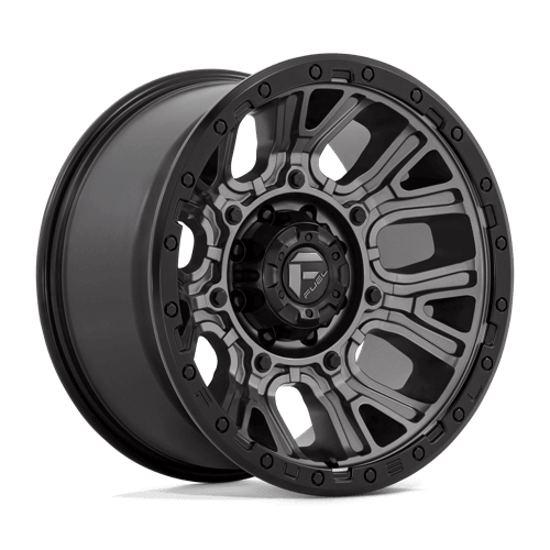 Fuel 1PC D825 TRACTION - Matte Gunmetal W/ Black Ring alloy wheel