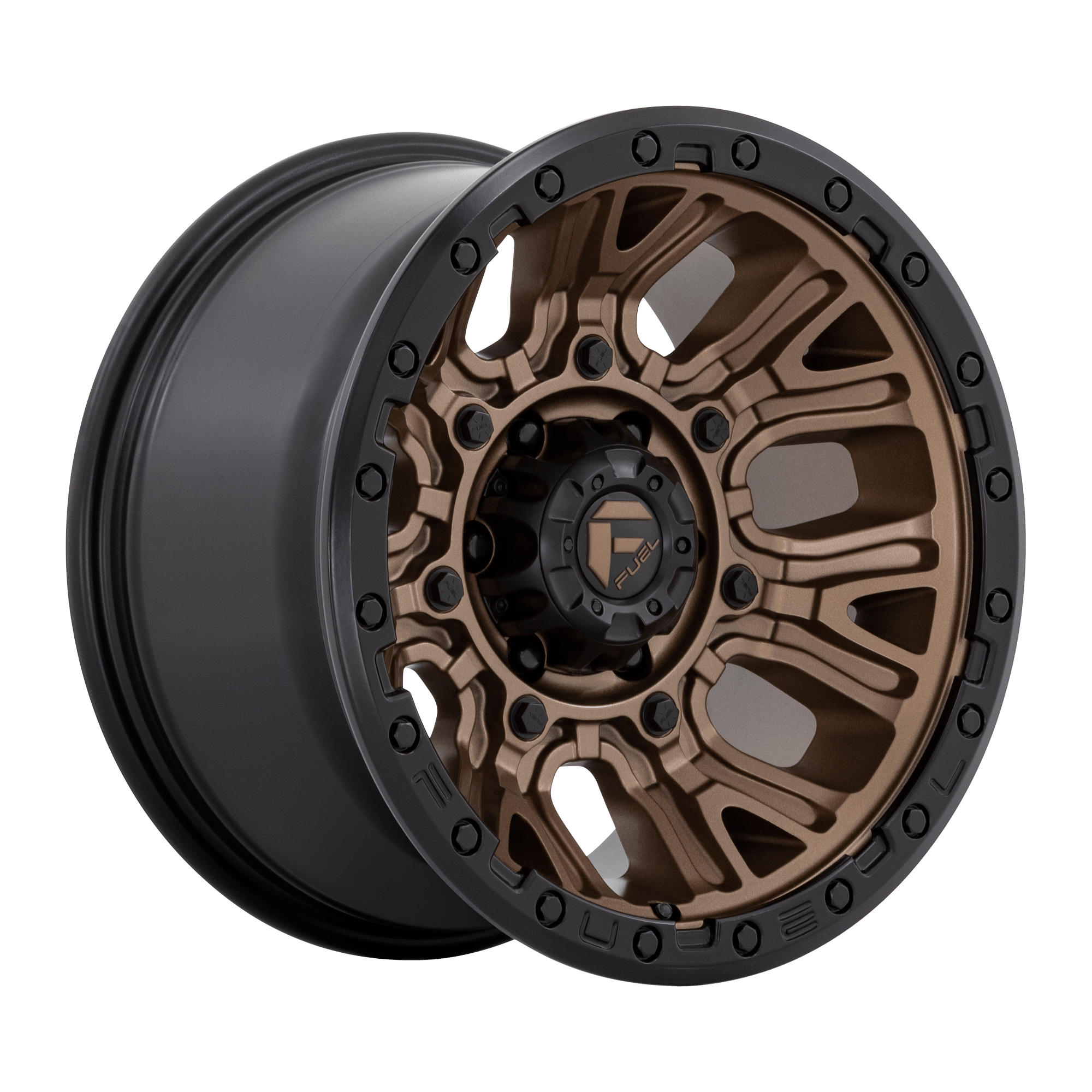 Fuel 1PC D826 TRACTION - Matte Bronze W/ Black Ring alloy wheel