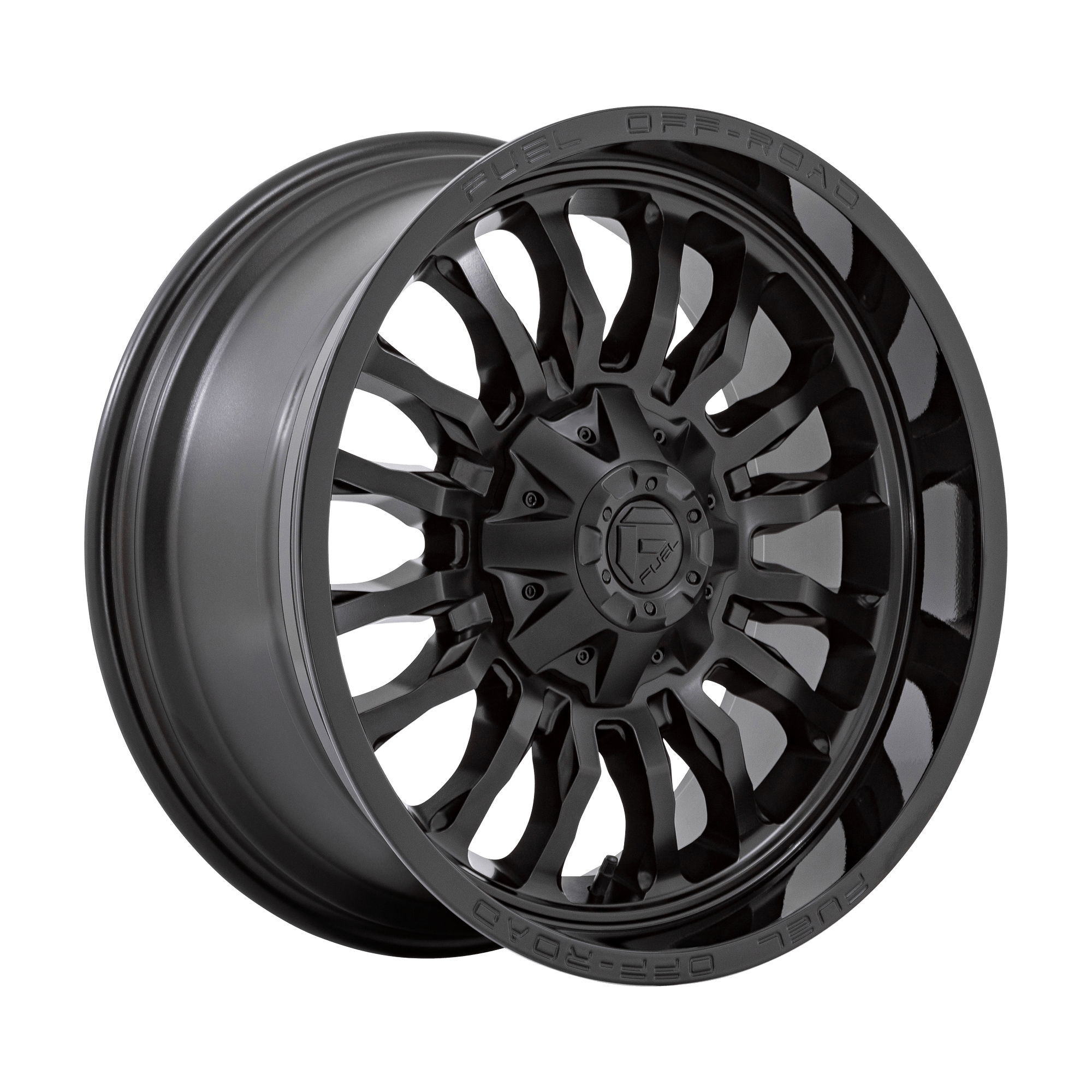 Fuel 1PC D796 ARC - Matte Black W/ Gloss Black Lip alloy wheel