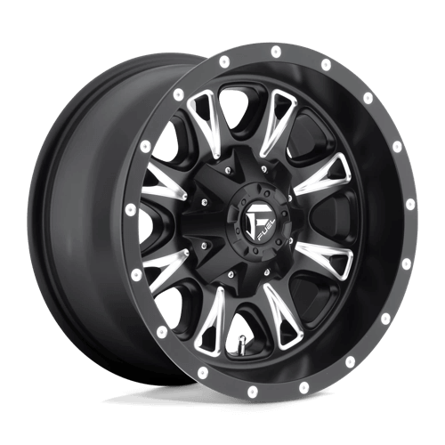 Fuel 1PC D513 THROTTLE - Matte Black Milled alloy wheel