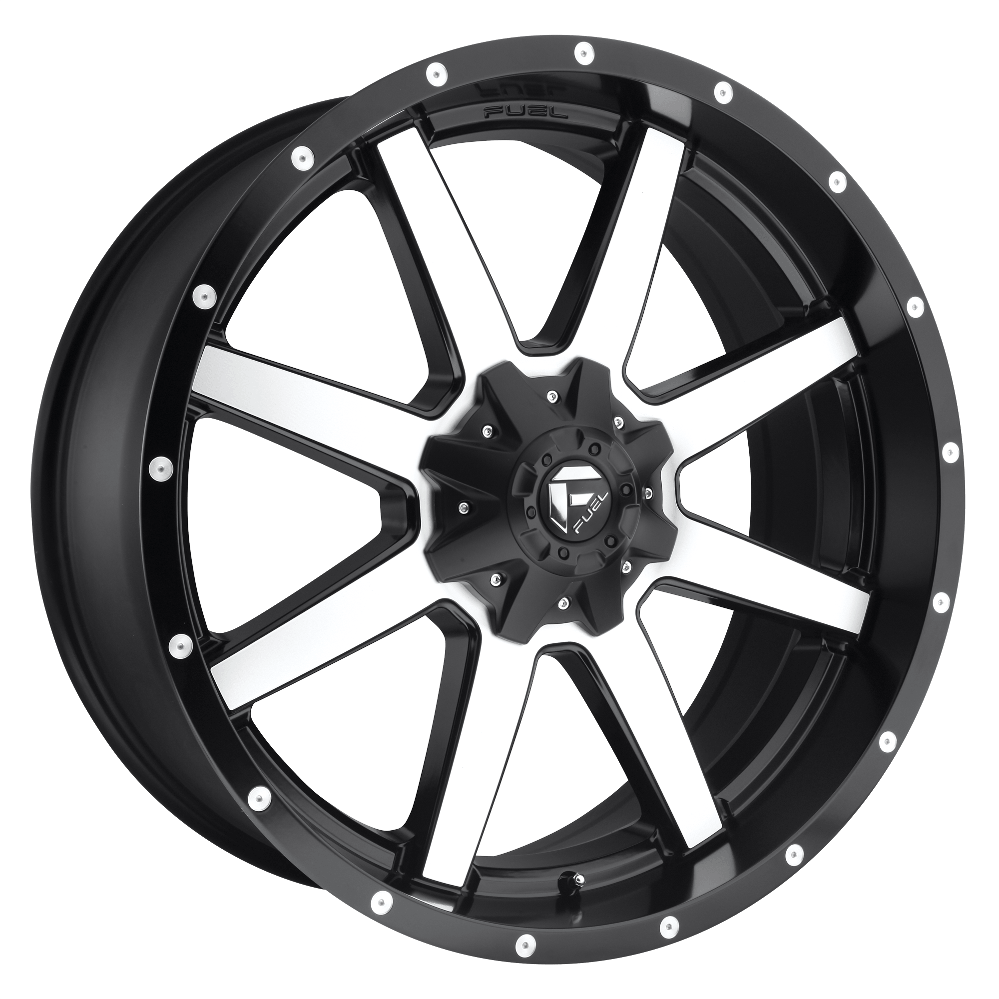 Fuel 1PC D537 MAVERICK - Matte Black Machined alloy wheel