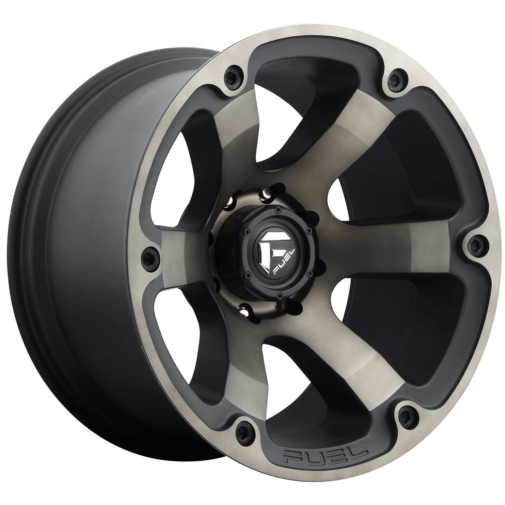 Fuel 1PC D564 BEAST - Matte Black Double Dark Tint alloy wheel