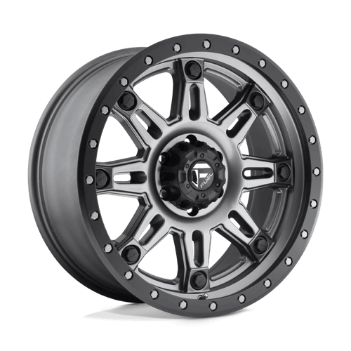 Fuel 1PC D568 HOSTAGE III - Matte Gun Metal Black Bead Ring alloy wheel