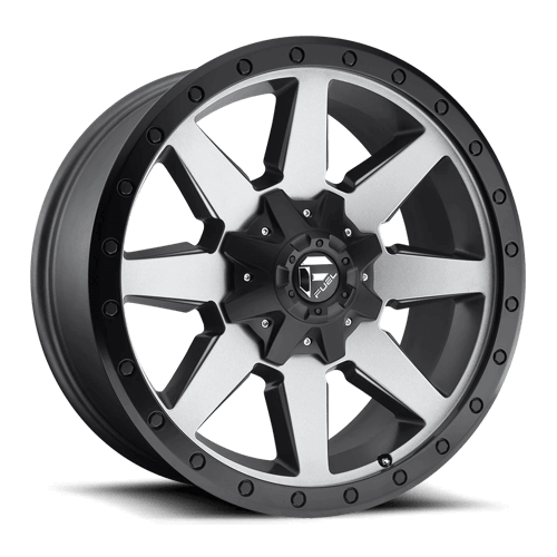 Fuel 1PC D599 WILDCAT - Matte Gun Metal Black Bead Ring alloy wheel