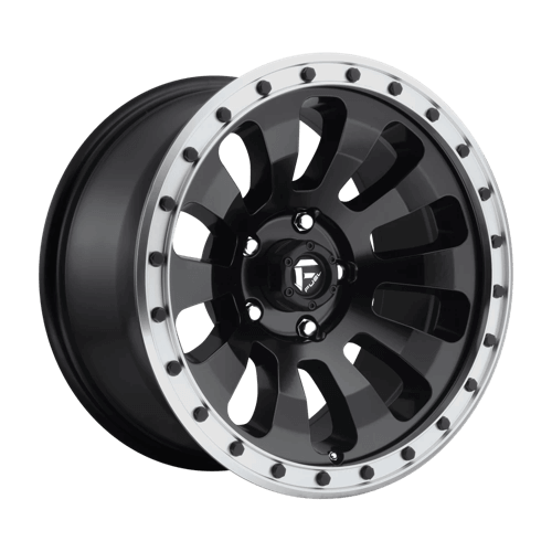 Fuel 1PC D629 TACTIC - Matte Black Machined Ring alloy wheel