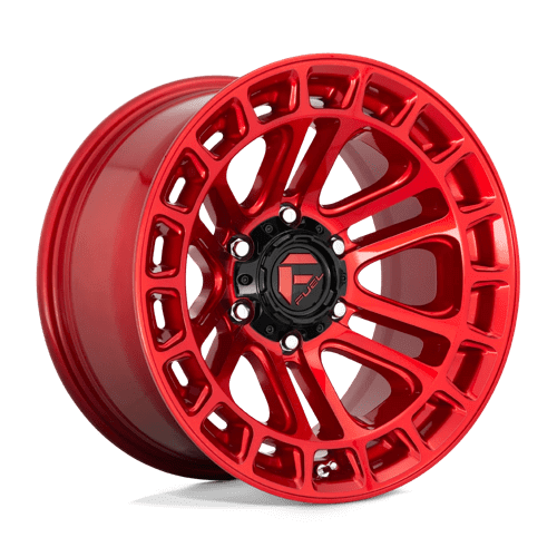 Fuel 1PC D719 HEATER - Candy Red Machined alloy wheel