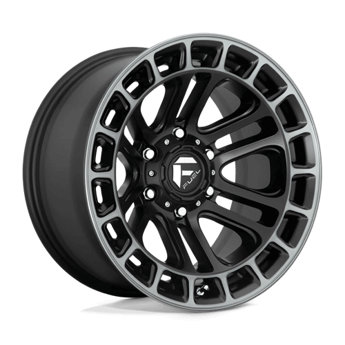 Fuel 1PC D720 HEATER - Matte Black Double Dark Tint Machined alloy wheel