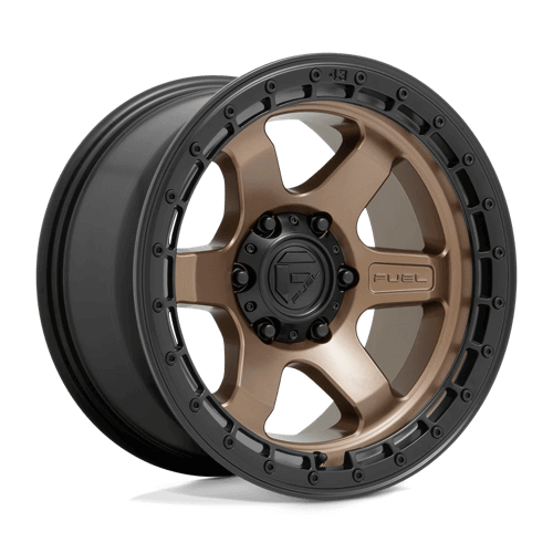 Fuel 1PC D751 BLOCK - Matte Bronze W/ Black Ring alloy wheel