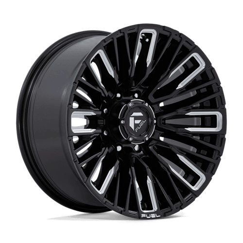 Fuel 1PC D849 REBAR - Gloss Black Milled alloy wheel