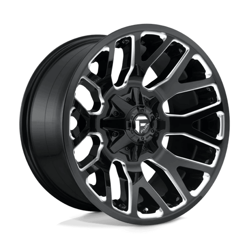 Fuel 1PC D623 WARRIOR - Gloss Black Milled alloy wheel