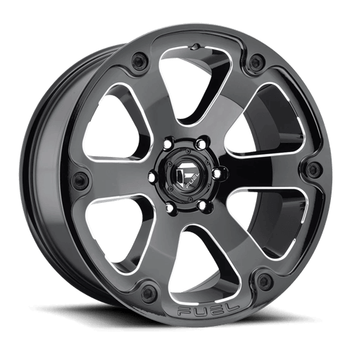 Fuel 1PC D562 BEAST - Gloss Black Milled alloy wheel