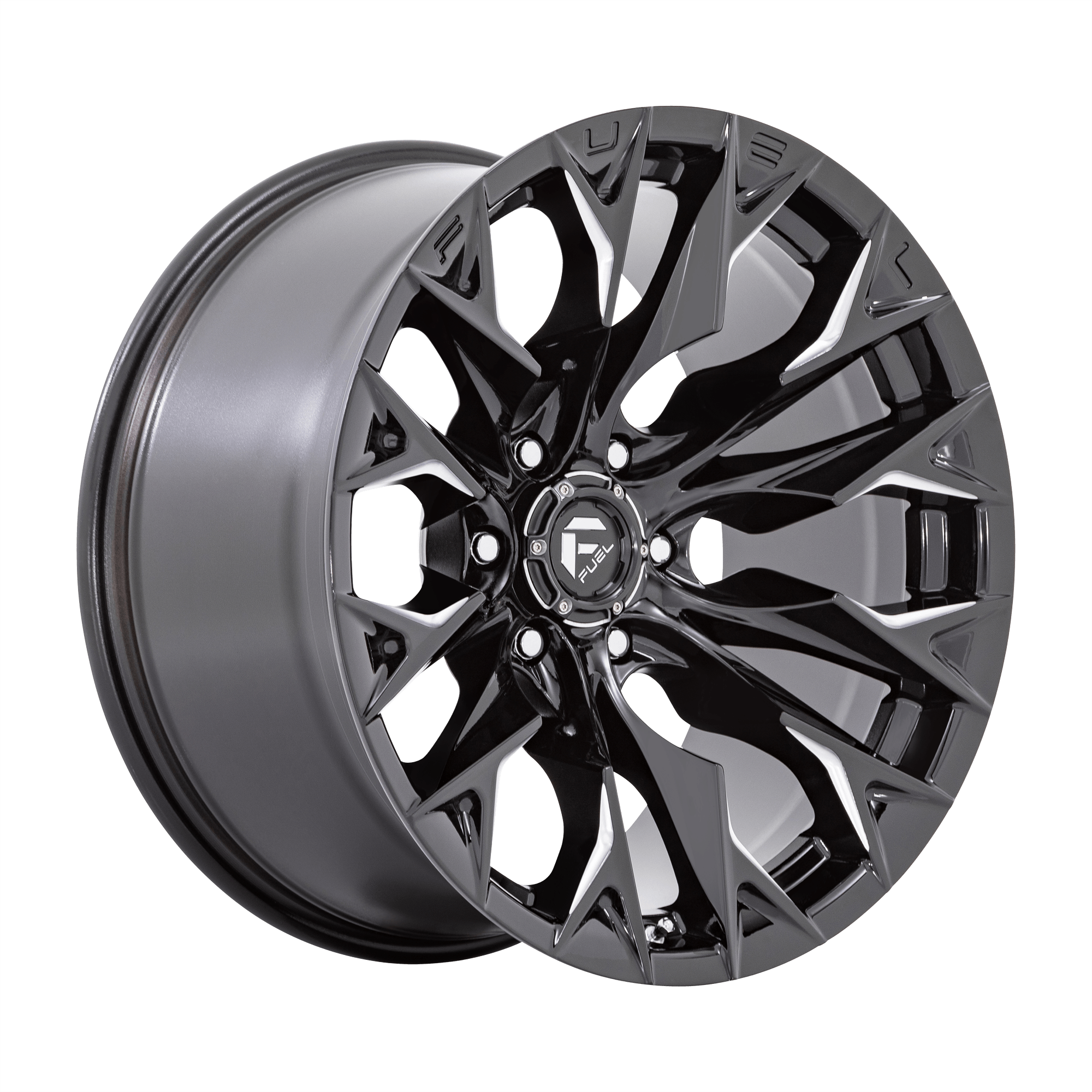 Fuel 1PC D803 FLAME - Gloss Black Milled alloy wheel