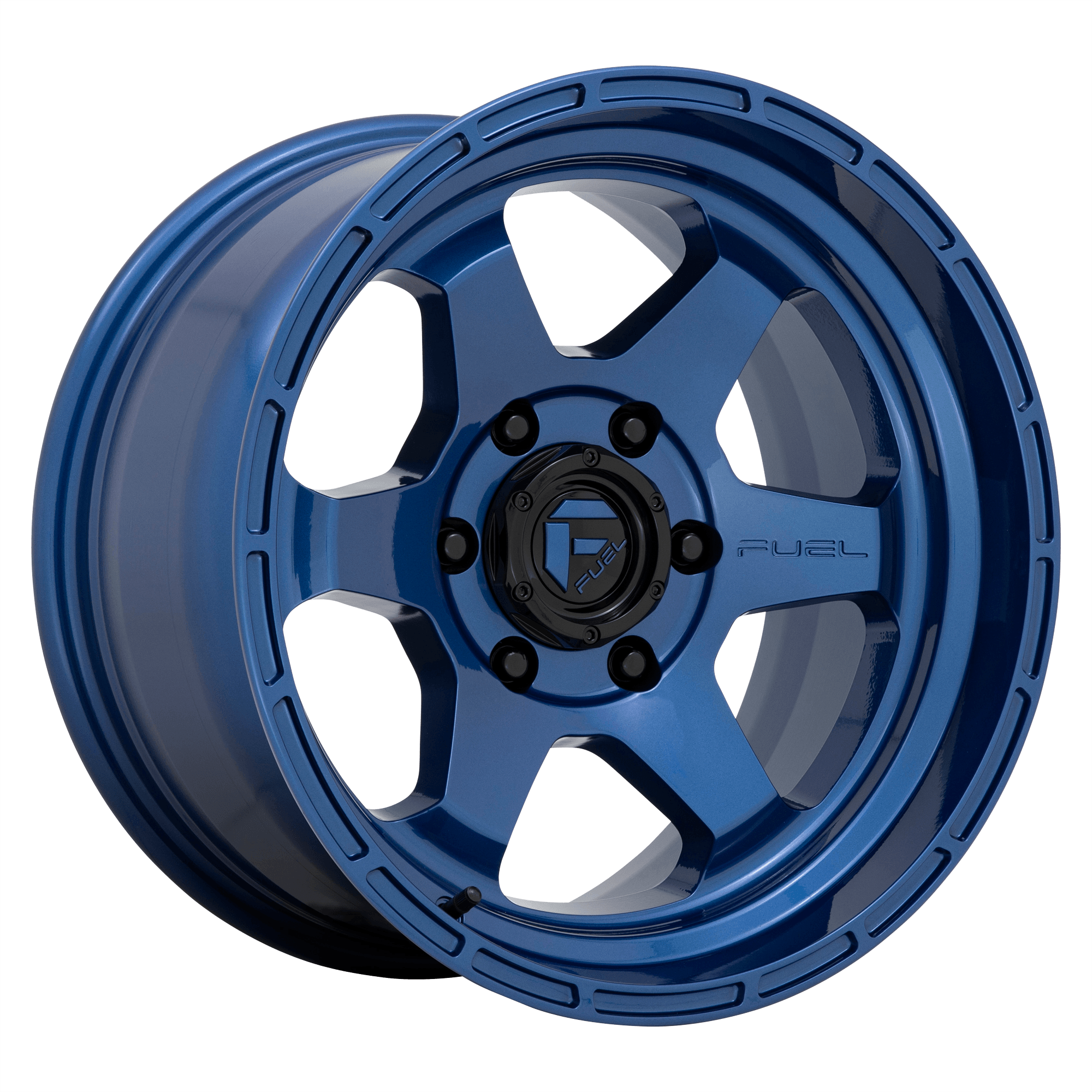 Fuel 1PC D739 SHOK - Dark Blue alloy wheel