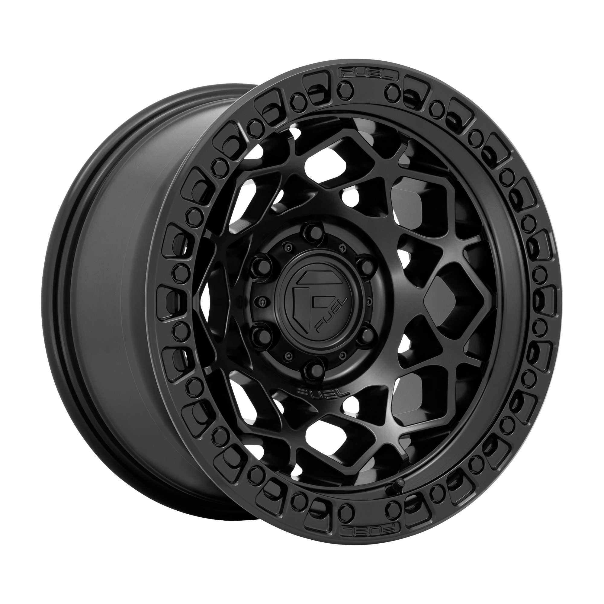 Fuel 1PC D786 UNIT - Matte Black W/ Matte Black Ring alloy wheel