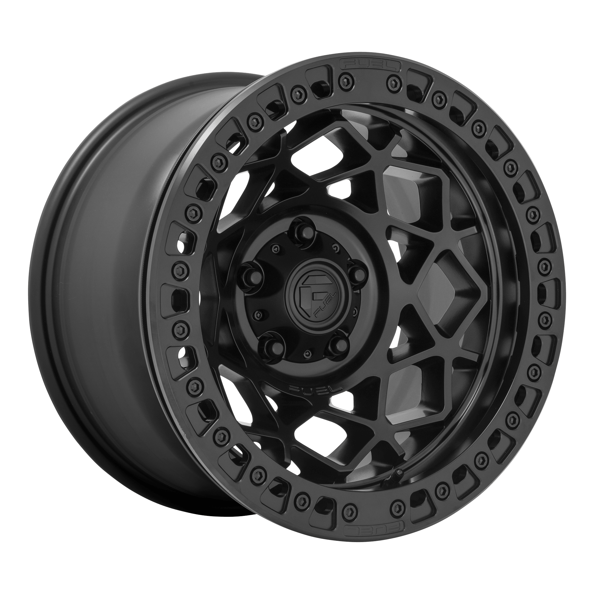 Fuel 1PC D120 UNIT BEADLOCK Blackout Alloy Wheels