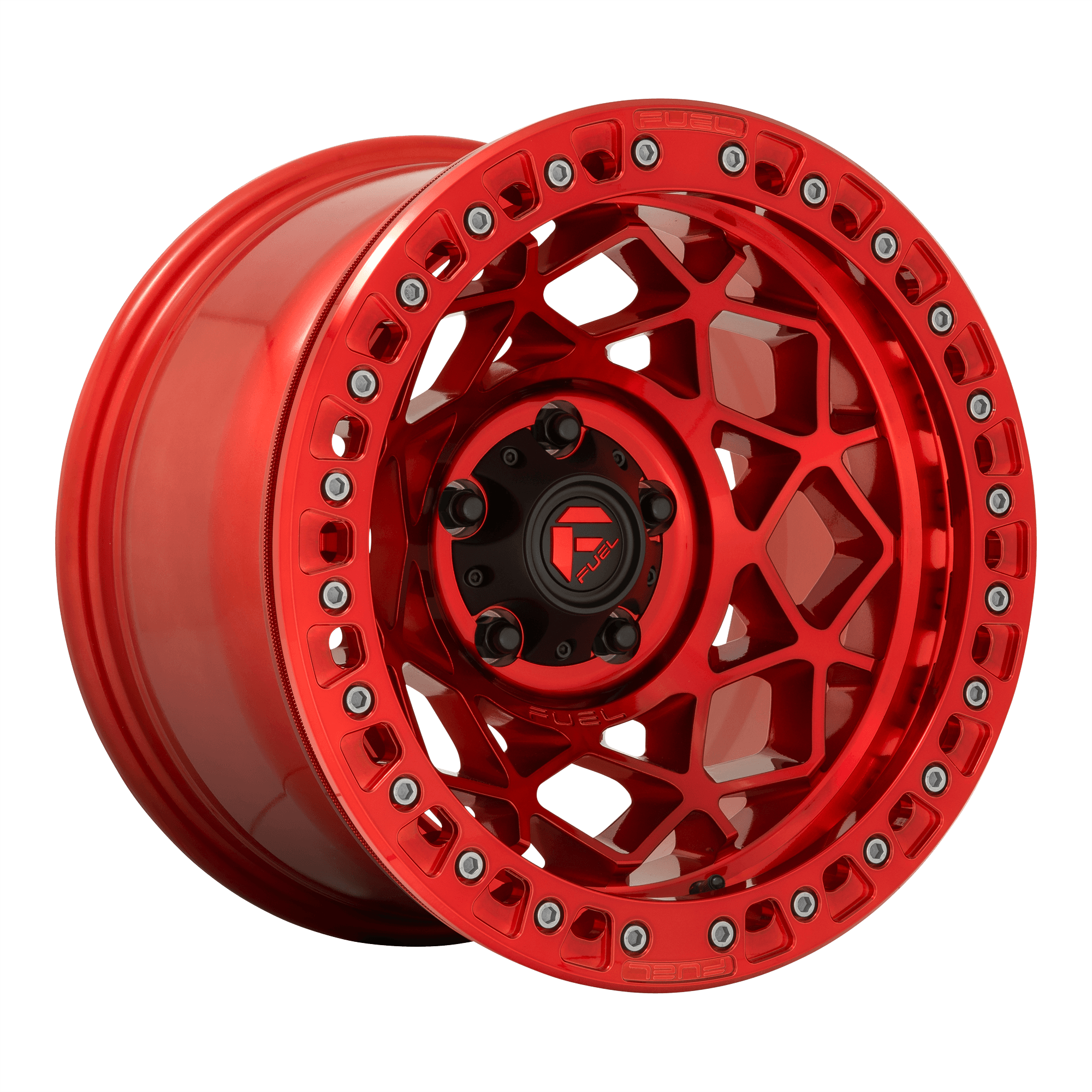 Fuel 1PC D121 UNIT BEADLOCK - Candy Red alloy wheel