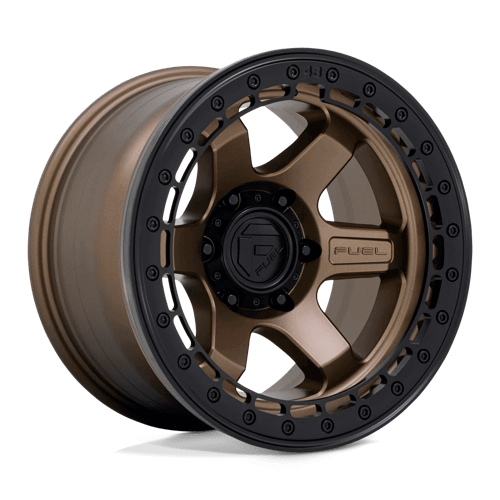 Fuel 1PC D124 BLOCK BEADLOCK - Matte Bronze W/ Matte Black Ring alloy wheel