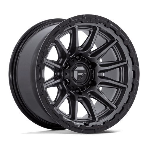 Fuel 1PC FC866 PISTON - Matte Gunmetal W/ Gloss Black Lip alloy wheel